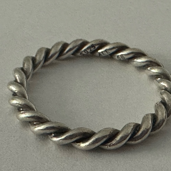Pandora Sterling Silver Twist Band Ring - Picture 5 of 5